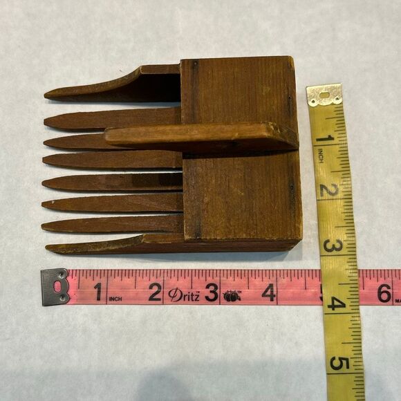 Antique Handmade Wooden Cranberry Rake Scoop Mini Small Handheld Vintage - Picture 9 of 10